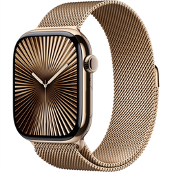 Apple Watch Series 10 (GPS+Cellular) 46 mm Gold Titanium Case with Gold Milanese Loop (Титановый) 5958 - фото 20959