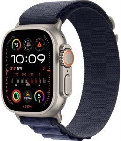 Apple Watch Ultra 2 GPS + Cellular, 49 мм, корпус из титана, ремешок Alpine темно-синего цвета 6223 - фото 23550