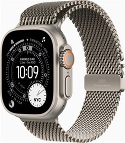 Apple Watch Ultra 3 49 mm Natural Milanese Loop Black 6347 - фото 24404