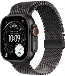 Apple Watch Ultra 3 49 mm Black Milanese Loop Black 6343