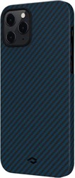 Чехол Pitaka MagEZ Case для iPhone 12 Pro, черно-синий, кевлар (арамид)